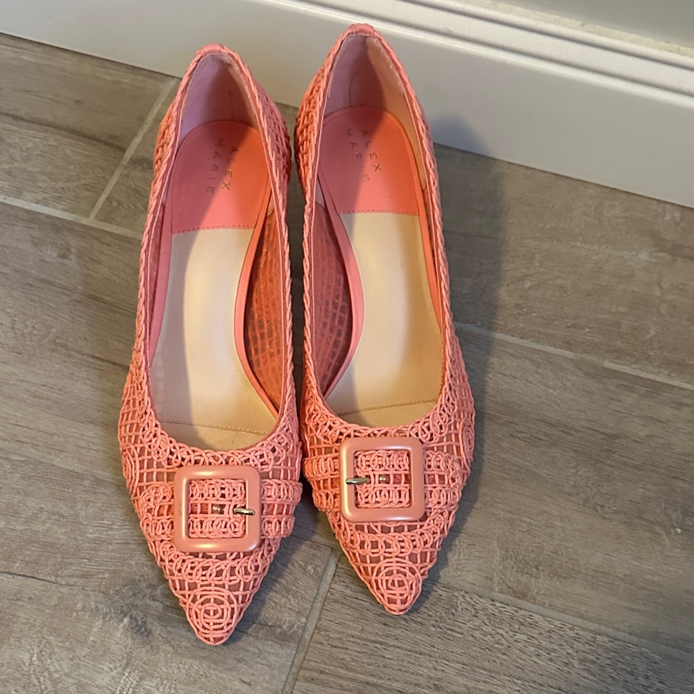 Alex Marie Coral Textured Women's Heels - Picture 2 of 8